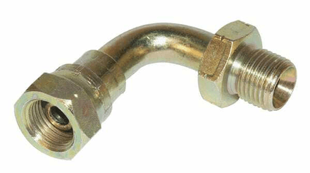 Pièces agricoles - Hydraulique - Adaptateur coude int-ext 1" BSP