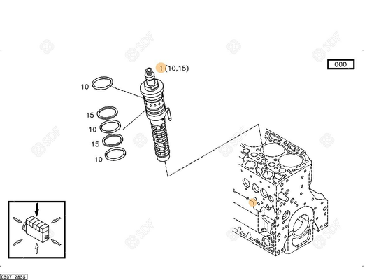 Pièces agricoles - Pieces moteur - POMPE INJECTION