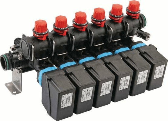 Pièces agricoles - Pièce Pulvérisateur - Gr. vannes 6 tr.+racc. fourche