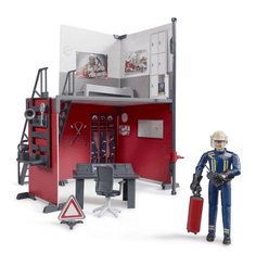 Loisirs - Jouets - Caserne de pompiers avec pompier bworld