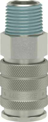 Pièces agricoles - Pièce pneumatique - Raccord rapide f.mâle BSP 3/8"