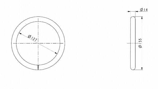 Pièces agricoles - Travail du sol - Bague de soudage 14x136 mm