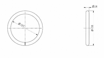Pièces agricoles - Travail du sol - Bague de soudage 14x136 mm