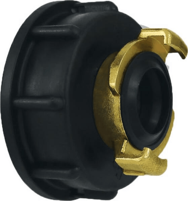 Pièces agricoles - Hydraulique - Adaptateur IBC S60x6 avec Geka système d’accouplement 3/4"