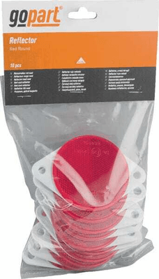 Pièces agricoles - Eclairage - Catadioptre rond rouge Ø75mm à visser