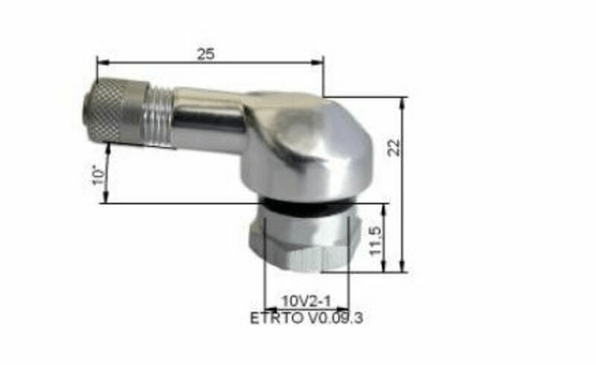 Pièces Quad & Motos - Outillage - Valve pneumatique alu BIHR Ø11,5mm - x10