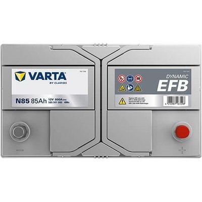Pièces agricoles - Eclairage - Battery 12V 85Ah 800A N85 VARTA Dynamic EFB