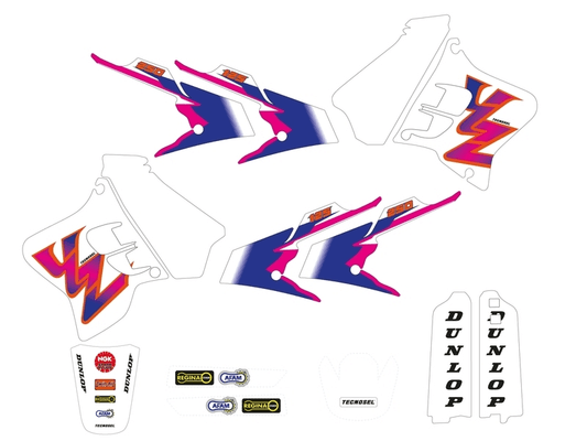 Pièces Quad & Motos - Equipement véhicule - Kit déco complet TECNOSEL Team Yamaha 1993