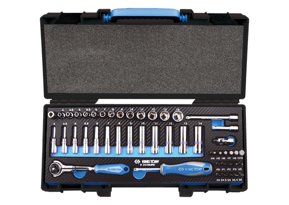 Outils - Outils divers - Coffret de douilles et accessoires1/4" 6 pans EVAWAVE - 48 pièces