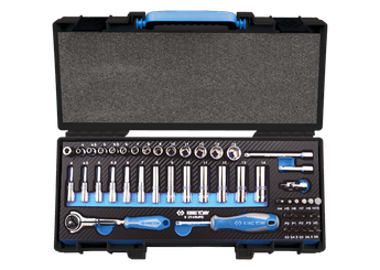 Outils - Outils divers - Coffret de douilles et accessoires1/4" 6 pans EVAWAVE - 48 pièces