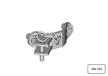 Materiels - Cage de contention - PACK DE 500 DEMI BRIDES TREFLE 1D D.102MM