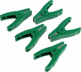 Pièces agricoles - Cloture,Jardin & Sylviculture - 5 clips type crocodile, vert