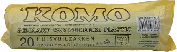 Chimie - Chimie divers - Sac poubelle Komo 60x80cm 20p.