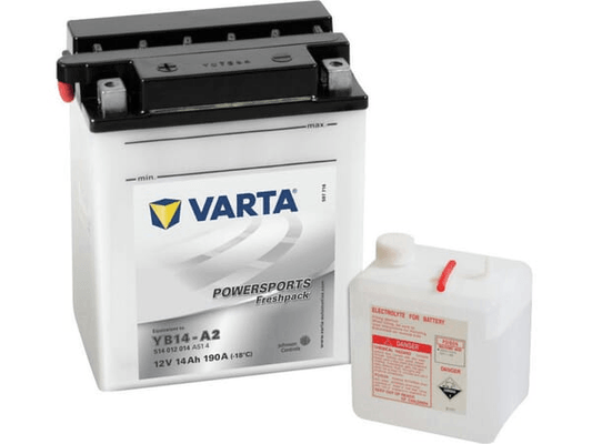 Pièces agricoles - Eclairage - Batterie 12V 14Ah 190A Sports motorisés Freshpack VARTA