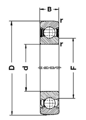 Pièces agricoles - Roulements - Roulement 45x85x19 SKF