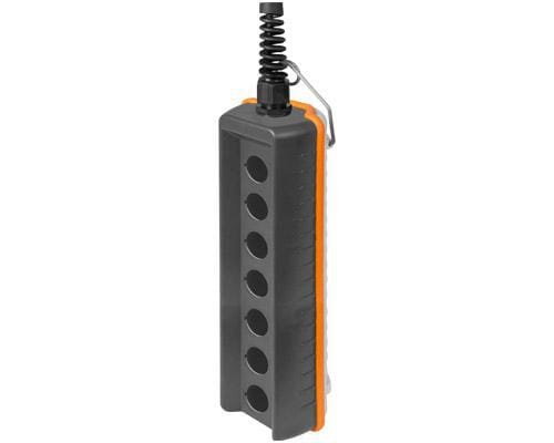 Pièces agricoles - Electricité - Station à bouton-poussoir, télécommande, 7 trous, gris