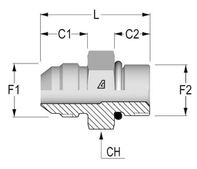 Pièces agricoles - Hydraulique - Adaptateur