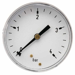 Pièces agricoles - Hydraulique - Manomètre Ø63 0-4bar ¼" ar.