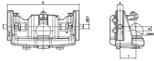 Pièces agricoles - Tracteur pièce adaptable - Attelage à boule de remorquage 390 mm