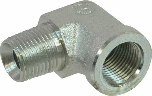 Pièces agricoles - Hydraulique - Équerre m/f 1/4 BSPT x 1/4 BSP