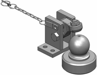 Pièces agricoles - Tracteur pièce adaptable - Verrouillage et boule K80