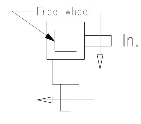 Pièces agricoles - Transmission - Boîtier T-312A 1:2,5 roue libre