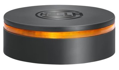 Pièces agricoles - Eclairage - Gyrophare à LED, 13 W, rond, 12-24 V, ambre, à visser, Ø 149 mm x 60 mm, K-LED Rebelution Hella
