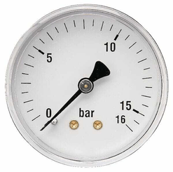 Pièces agricoles - Hydraulique - Manomètre Ø63 0-16bar ¼" ar.