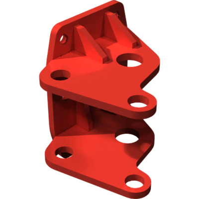 Pièces agricoles - Pièce divers - Support d’arbre RS soudé -peint-