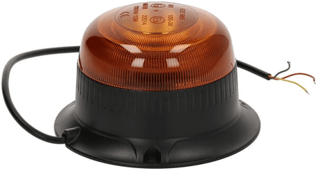 Pièces agricoles - Eclairage - Gyrophare LED, profil bas, 15W, 12-24V, orange, à visser, Ø 86mm x67mm