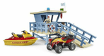 Poste de secours avec quad et jet ski, Bworld