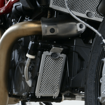 Pièces Quad & Motos - Equipement véhicule - Protection de radiateur d'huile R&G RACING titane Ducati Panigale/Streetfighter