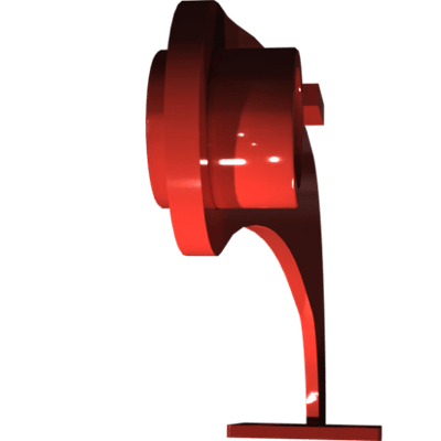 Pièces agricoles - Pièce divers - Axe d’essieu gauche soudé -peint-