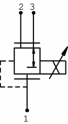 Pièces agricoles - Hydraulique - Clapet de réd. prop.cartouche