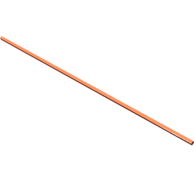 Pièces agricoles - Pièce divers - tube carré f. herse 3453mm -peint-