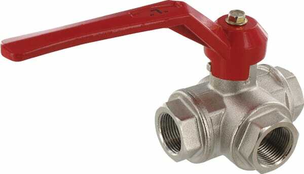 Pièces agricoles - Hydraulique - Vanne bois.sph.3v. L 3/4" f/f