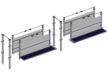 Accessoires et options matériel  - Matériel d'élevage - autre - COULOIR DE CONTENTION FIXE A SCELLER L.6M V2