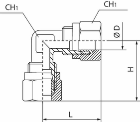 Pièces agricoles - Pièce pneumatique - Bague serr. raccord en équerre