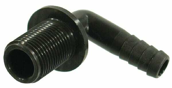 Pièces agricoles - Pièce Pulvérisateur - Coude 90°+embout 13mm+M 1/2"