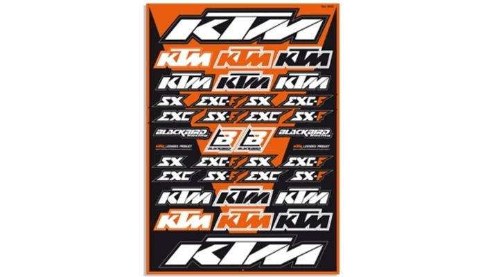 Pièces Quad & Motos - Equipement véhicule - Planche de stickers BLACKBIRD KTM