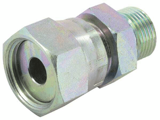 Pièces agricoles - Hydraulique - Nipple M/Fm 3/8" BSP x 13/16"