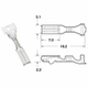 Cosse femelle série 090 FRKW BIHR Ø0,5mm²/0,85mm²