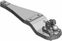 Barre d'attelage renforcée K80® Claas Axion 920, 930, 940, 950 coudée