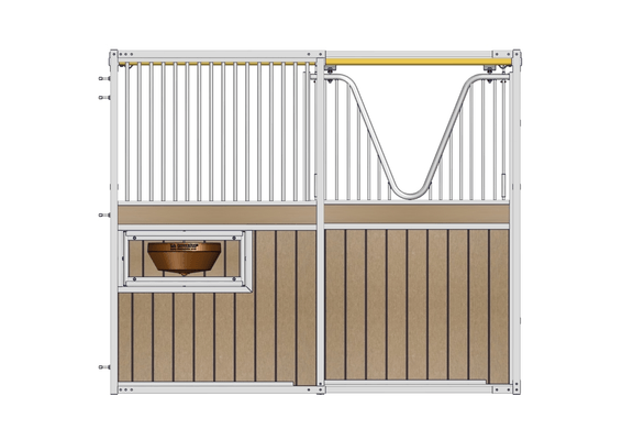 Accessoires et options matériel  - Matériel d'élevage - autre - FACADE CHAMEROLLES COL DE CYGNE RESINE L.3M