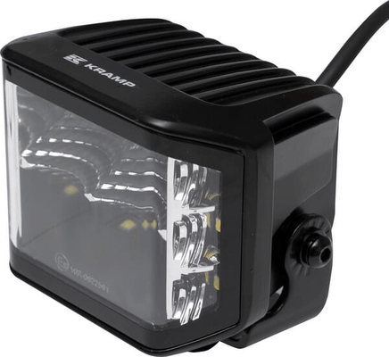 Pièces agricoles - Eclairage - Phare de travail LED, 70W, 8400 lm, carré, 12/24V, blanc, 97x77x75mm prise Deutsch, faisceau diffus, 10 LED