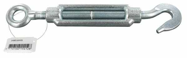 Pièces agricoles - Fasteners - Vis serr ouvert + crochet + œillet M16 zin