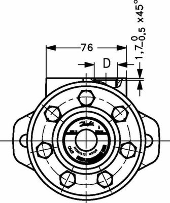 Pièces agricoles - Hydraulique - Moteur orbital OMR200- ø25