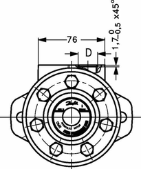 Pièces agricoles - Hydraulique - Moteur orbital OMR200- ø25