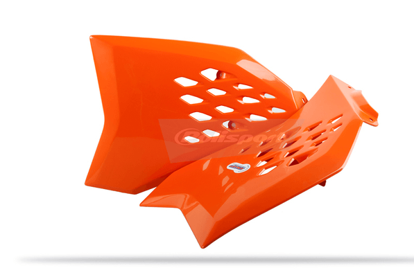Pièces Quad & Motos - Plastiques - Ouïes de radiateur POLISPORT couleur origine 11-15 orange KTM SX65