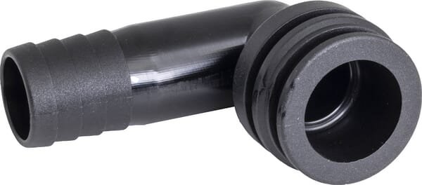 Pièces agricoles - Pièce Pulvérisateur - Raccord à fourche, femelle 90° AF3, embout de tuyau 20 mm